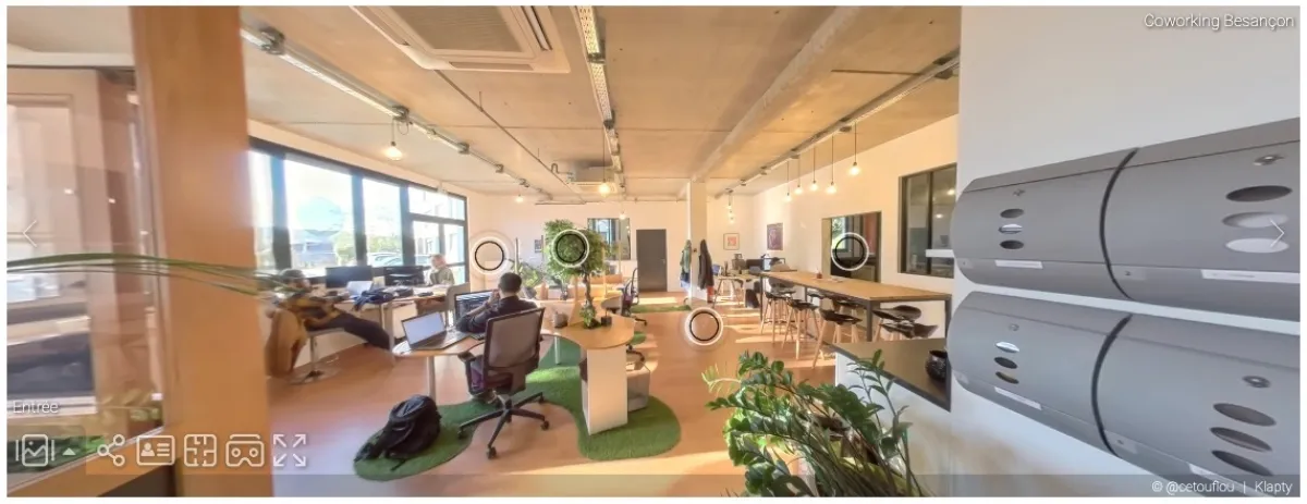 besancon coworking visite virtuelle espace Coworking Besancon